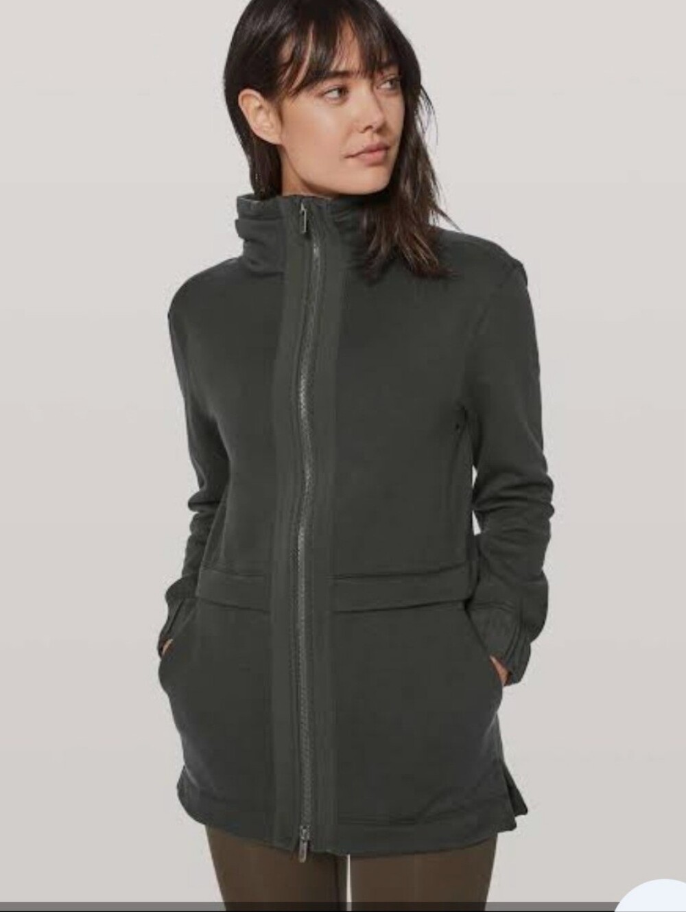 Lululemon Light As Warmth Jacket - Heathered Core Black - Size 6